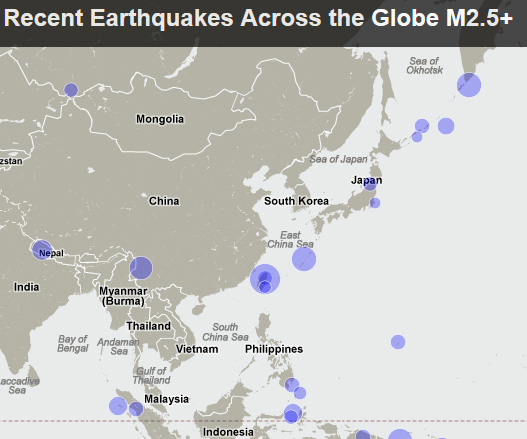 Recent Earthquakes